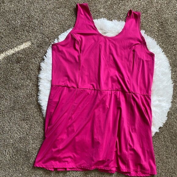 Xersion Quick Dri Active Dress Wicking Shorts Underneath Pink Plus Size 3X - Picture 2 of 5